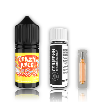 Набор жидкости Crazy Juice 30 мл 65 мг Salt Mango Ice (Манго Лед)
