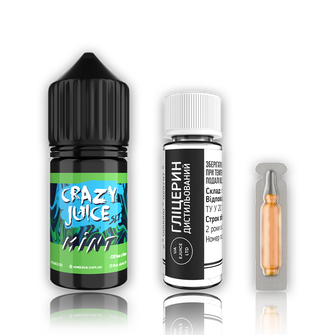 Набір рідини Crazy Juice 30 мл 65 мг Salt Mint (М’ята)