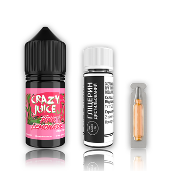Набір рідини Crazy Juice 30 мл 65 мг Salt Pink Lemonade (Рожевий лимонад)