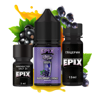 Набір рідини Epix Mix 30 мл 25 мг Salt Black Currant Lemonade (Лимонад з чорною смородиною)
