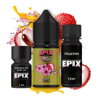 Набір рідини Epix Mix 30 мл 25 мг Salt Exotic (Лічі Сакура)