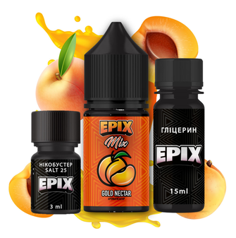Набір рідини Epix Mix 30 мл 25 мг Salt Gold Nectar (Персик)