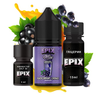 Набір рідини Epix Mix 30 мл 65 мг Salt Black Currant Lemonade (Лимонад з чорною смородиною)