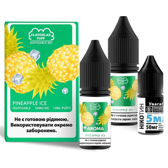 Набір рідини Flavorlab Disposable Puff 10 мл 65 мг Salt Pineapple Ice (Ананас Лід)