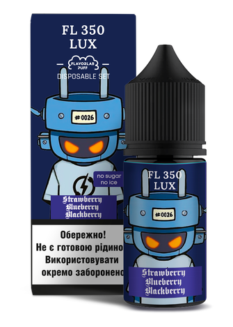 Набір рідини Flavorlab FL350 LUX 30 мл 65 мг Salt Strawberry Blueberry Blackberry (Полуниця Лохина Ожина)