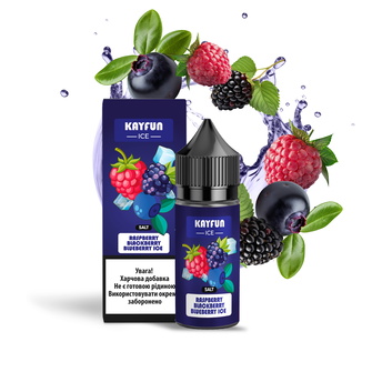 Набор жидкости Kayfun Ice 30 мл 65 мг Salt Raspberry Blackberry Blueberry Ice (Малина Ежевика Черника Лед)