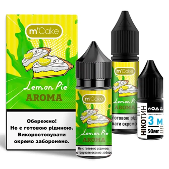 Набір рідини Flavorlab M-Cake 30 мл 65 мг Salt Lemon Pie (Лимонний пиріг)