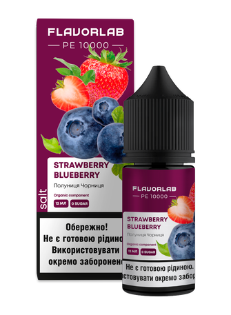 Набір рідини Flavorlab PE 10000 30 мл 50 мг Salt Strawberry Blueberry (Полуниця Чорниця)