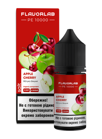 Набір рідини Flavorlab PE 10000 30 мл 65 мг Salt Apple Cherry (Яблуко Вишня)