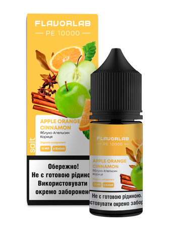 Набір рідини Flavorlab PE 10000 30 мл 65 мг Salt Apple Orange Cinnamon (Яблуко Апельсин Кориця)