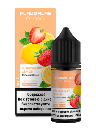 Набір рідини Flavorlab PE 10000 30 мл 65 мг Salt Strawberry Lemon (Полуниця Лимон)