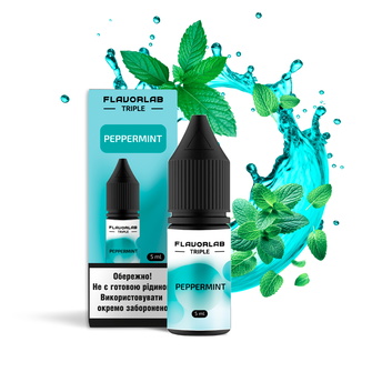 Набір рідини Flavorlab Triple 10 мл 65 мг Salt Peppermint (Перцева М’ята)