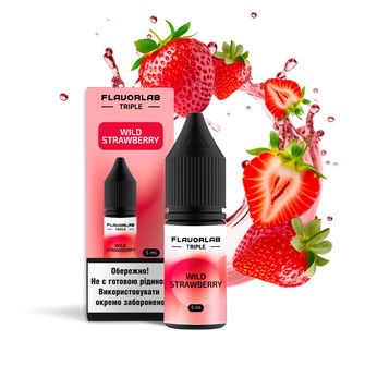 Набір рідини Flavorlab Triple 10 мл 65 мг Salt Wild Strawberry (Суниця)