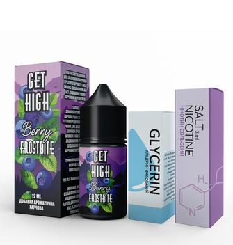 Набір рідини Get High 30 мл 50 мг Salt Berry Frostbite (Лохина М'ята)
