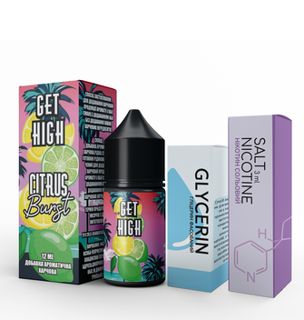 Набор жидкости Get High 30 мл 50 мг Salt Citrus Burst (Лимон Лайм)