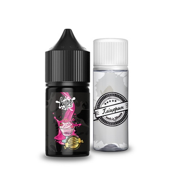 Набір рідини Hype Black 30 мл 60 мг Salt Ice Cream Raspberry (Малинове морозиво)