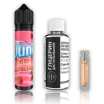Набір рідини Juni 60 мл 6 мг Org Cherry Raspberry (Вишня Малина)