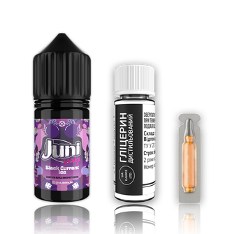 Набор жидкости Juni Mix 30 мл 65 мг Salt Black Currant Ice (Черная смородина Лед)