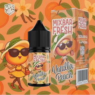 Набор жидкости Mix Bar Fresh 15 мл 50 мг Salt Vanilla Peach (Ваниль Персик)