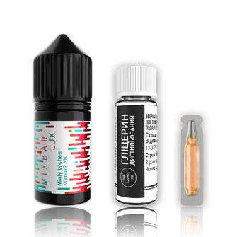 Набір рідини Mix Bar Lux 30 мл 65 мг Salt Minty Lychee (М’ята Лічі)