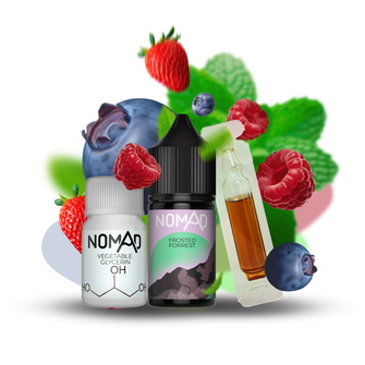 Набір рідини Nomad 30 мл 30 мг Salt Frosted Forrest (Полуниця Малина Лохина М'ята)