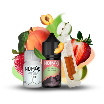 Набір рідини Nomad 30 мл 30 мг Salt Journey Smoothie (Полуниця Персик Яблуко)