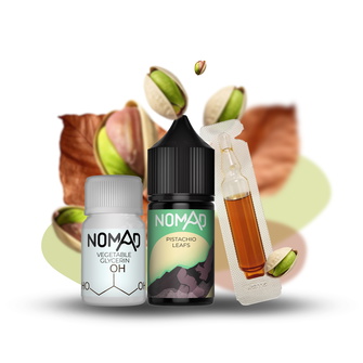 Набір рідини Nomad 30 мл 30 мг Salt Pistachio Leafs (Фісташка Тютюн)