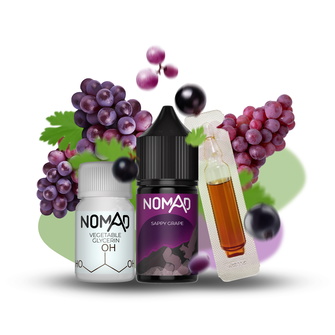 Набір рідини Nomad 30 мл 30 мг Salt Sappy Grape (Смородина Виноград)