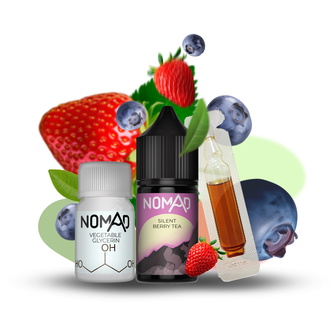Набір рідини Nomad 30 мл 30 мг Salt Silent Berry Tea (Ягідний чай)
