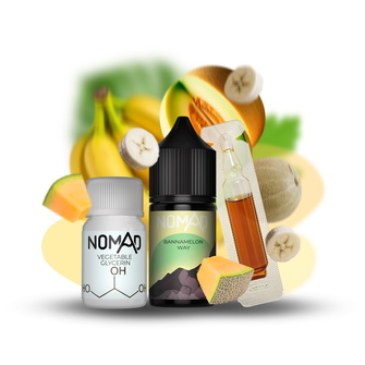 Набір рідини Nomad 30 мл 50 мг Salt Bannamelon Way (Банан Диня)