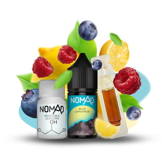Набір рідини Nomad 30 мл 50 мг Salt Blue Lemonade (Лимонад з блакитною малиною)