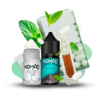 Набір рідини Nomad 30 мл 50 мг Salt Classy Mint (М'ятна жуйка)