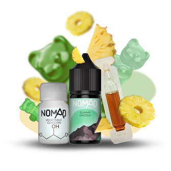 Набір рідини Nomad 30 мл 50 мг Salt Gummy Grizzly (Ананасовий мармелад)