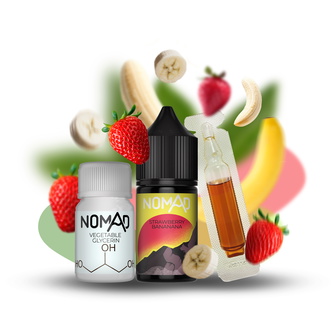 Набір рідини Nomad 30 мл 50 мг Salt Strawberry Bananana (Полуниця Банан)