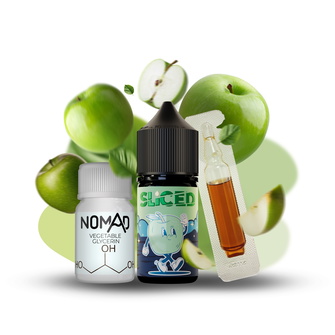 Набір рідини Sliced 30 мл 30 мг Salt Apple (Яблуко)