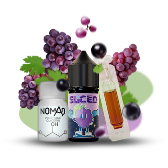 Набор жидкости Sliced 30 мл 50 мг Salt Grape (Виноград)