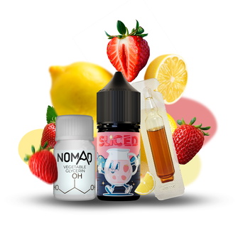 Набір рідини Sliced 30 мл 50 мг Salt Strawberry (Полуниця)