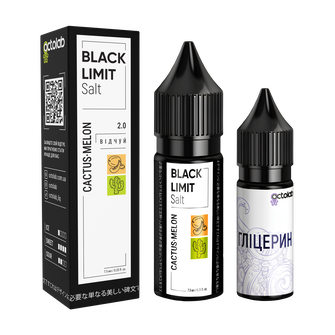 Набір рідини Octobar Black Limit 15 мл 65 мг Salt Cactus Melon (Кактус Диня)