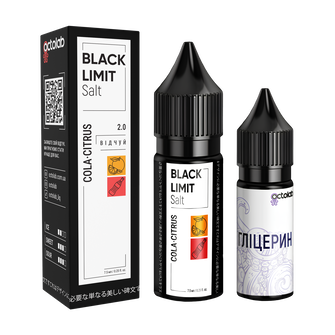 Набір рідини Octobar Black Limit 15 мл 65 мг Salt Cola Citrus (Кола Апельсин)