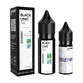 Набір рідини Octobar Black Limit 15 мл 65 мг Salt Spearmint (М'ятна жуйка)