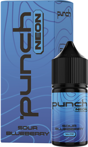 Набір рідини Punch Neon 30 мл 50 мг Salt Sour Blueberry (Кисла чорниця)