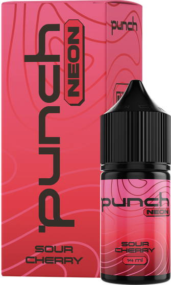 Набір рідини Punch Neon 30 мл 50 мг Salt Sour Cherry (Кисла вишня)
