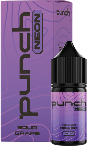 Набір рідини Punch Neon 30 мл 50 мг Salt Sour Grape (Кислий виноград)