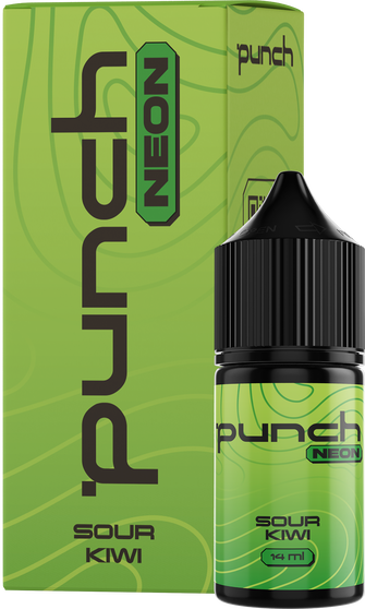 Набір рідини Punch Neon 30 мл 65 мг Salt Sour Kiwi (Кисле ківі)