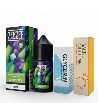 Набір рідини ZeeZee 30 мл 50 мг Salt Grape Ice (Виноград Лід)