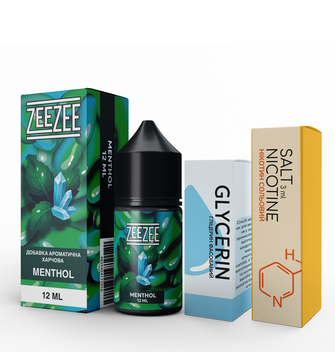 Набір рідини ZeeZee 30 мл 50 мг Salt Menthol (Ментол)