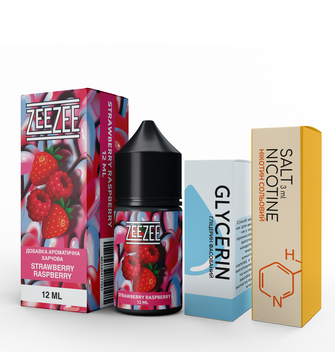 Набір рідини ZeeZee 30 мл 50 мг Salt Strawberry Raspberry (Полуниця Малина)