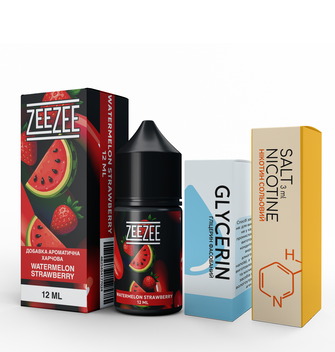 Набір рідини ZeeZee 30 мл 50 мг Salt Watermelon Strawberry (Кавун Полуниця)
